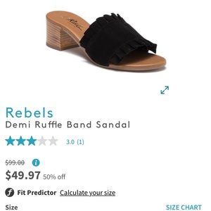 Rebels Demi Ruffle Band Sandal